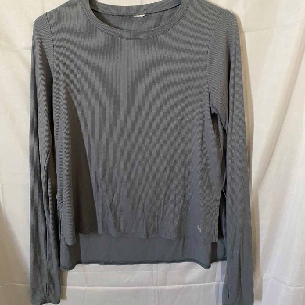 JOYLAB lilac ribbed workout long sleeve